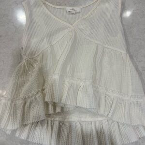 Pink Rose Cream Textured Top